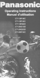 Panasonic CT-13R25D Operating Instructions Manual