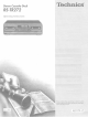 Technics RS-TR272 Operating Instructions Manual