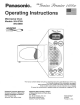 Panasonic NNS969WAS - MICROWAVE Operating Instructions Manual