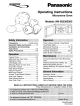 Panasonic NN-S553WF Operating Instructions Manual