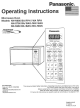Panasonic NN-S950WA Operating Instructions Manual