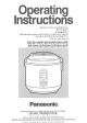 Panasonic SR-SH15PA Operating Instructions Manual