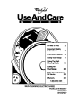 Whirlpool RF365BXY Use And Care Manual