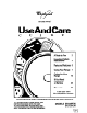 Whirlpool SF312PEW Use And Care Manual