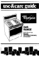 Whirlpool SF375BEP Use & Care Manual