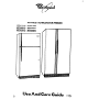 Whirlpool 3ED22DQ Use And Care Manual