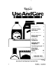 Whirlpool EDZZDK Use And Care Manual