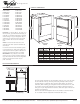 Whirlpool ER2CHMXP Dimension Manual