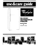 Whirlpool ET18HK Use & Care Manual