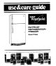 Whirlpool ETl8AK Use & Care Manual