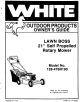 White Outdoor Products 128-476R190 Lawn Boss Owner's Manual