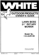 White Lawn Boss 118-434R190 Owner's Manual