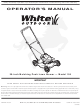 White Outdoor 105 Operator's Manual