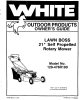 White Outdoor Lawn Boss 129-476R190 Owner's Manual