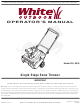 White Outdoor 235 Operator's Manual