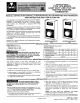 White Rodgers 1A10 Series Instructions