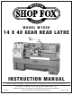 Woodstock M1020 Instruction Manual