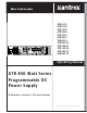 Xantrex XTR 850 WATT SERIES Operating Manual