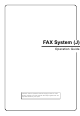 Xerox FAX System (J) Operation Manual