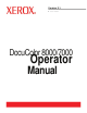 Xerox DocuColor 7000 Operator's Manual