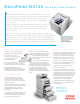 Xerox N2125B - DocuPrint B/W Laser Printer Specification Sheet