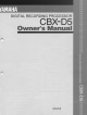 Yamaha CBX-D5 Owner's Manual
