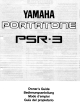 Yamaha Portatone PSR-3 Guia Del Proprietario