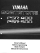 Yamaha Portatone PSR-400 Bedienungsanleitung