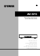 Yamaha AV-S70 Owner's Manual