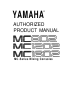 Yamaha mc-1202 Operating Manual