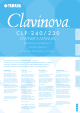Yamaha Clavinova CLP-230 Owner's Manual