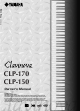 Yamaha Clavinova CLP-170 Owner's Manual