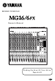 Yamaha MG 6FX Owner's Manual