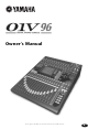 Yamaha MIXING CONSOLE Owner's Manual