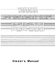 Yamaha PortaTone Owner's Manual