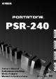 Yamaha portatone PSR-240 Manual De Instrucciones