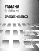 Yamaha PortaSound PSS-590 Manual Del Usuario