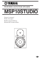 Yamaha MSP10STUDIO Owner's Manual