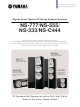 Yamaha NS-333/NS-C444 Product Bulletin