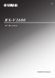 Yamaha X-V2600 Owner's Manual