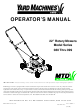 Yard Machines 81 Operator's Manual