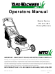 Yard Machines 370 Series Operator's Manual