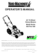 Yard Machines 509 Series Operator's Manual