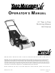 Yard Machines 540 Series Operator's Manual
