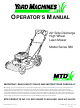 Yard Machines 580 Series Operator's Manual