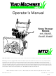 Yard Machines 615 Operator's Manual