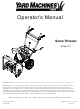 Yard Machines 611 Operator's Manual