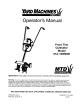 Yard Machines 120R000 Operator's Manual