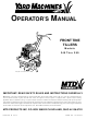 Yard Machines 340 Thru 390 Operator's Manual