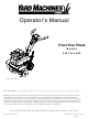 Yard Machines 390 Operator's Manual